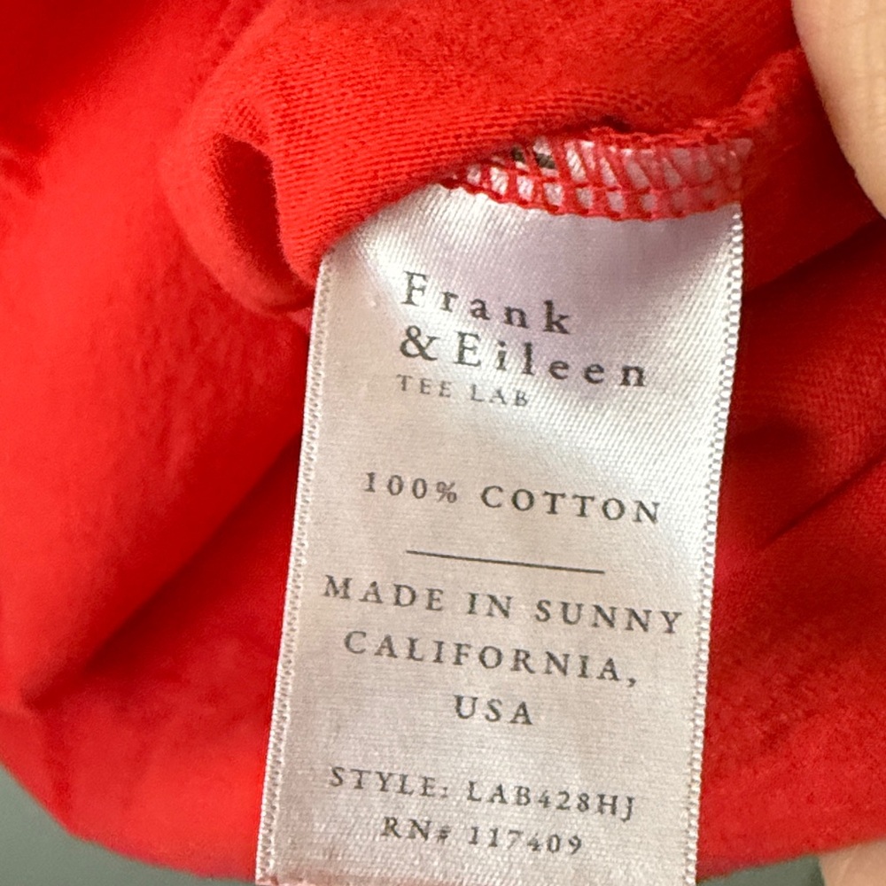 Frank & Eileen Red Lauren Dress Lauren Polo Dress Sz M - Picture 5 of 6